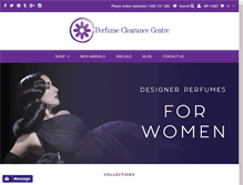 Tablet Screenshot of perfumeclearancecentre.com.au